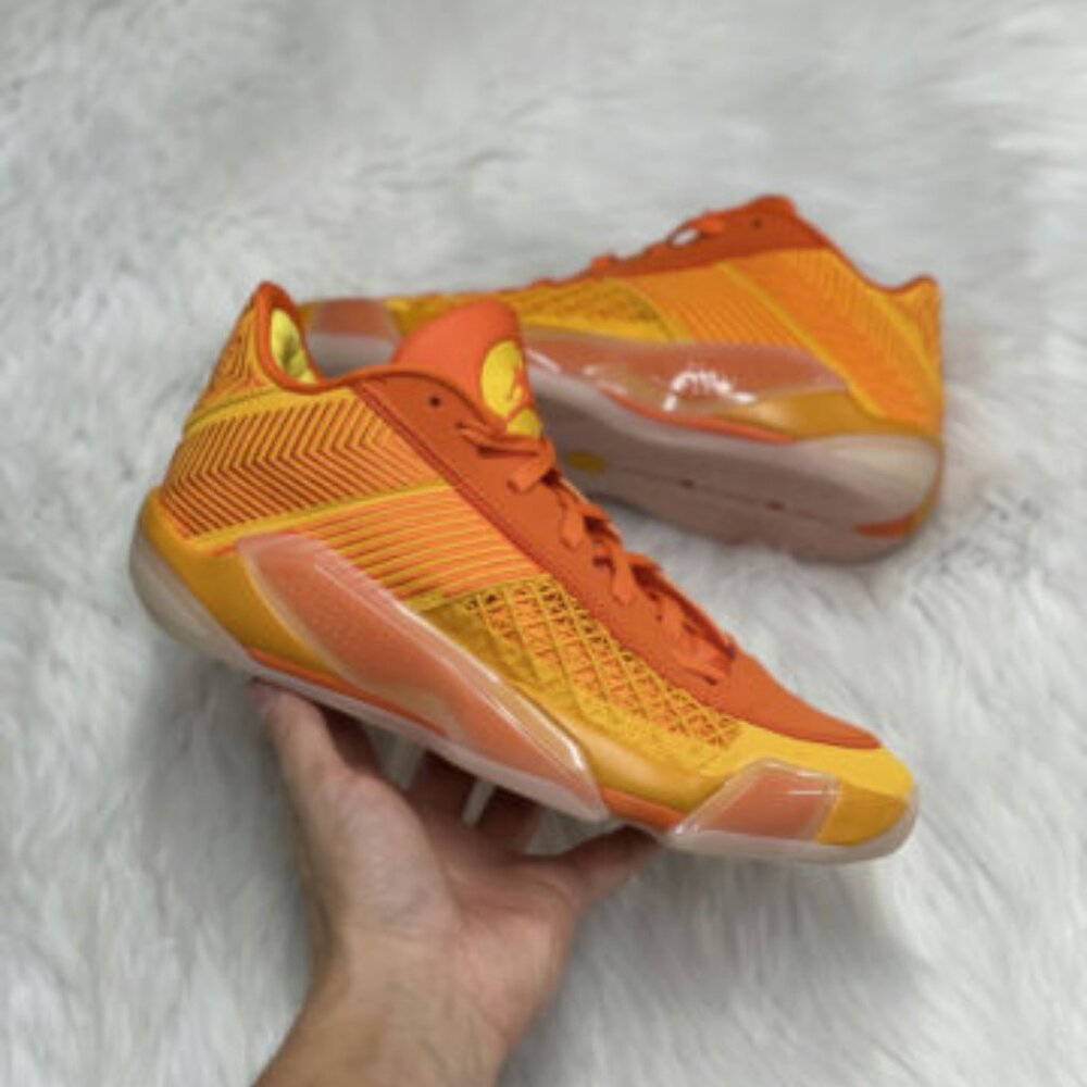 Nike Dearica Hamby x  Air Jordan 38 Low Womens Shoes Orange FV3945-700 NEW* Sz 9